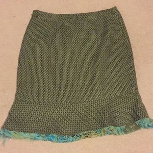Versailles Houndstooth Pencil style skirt size 8